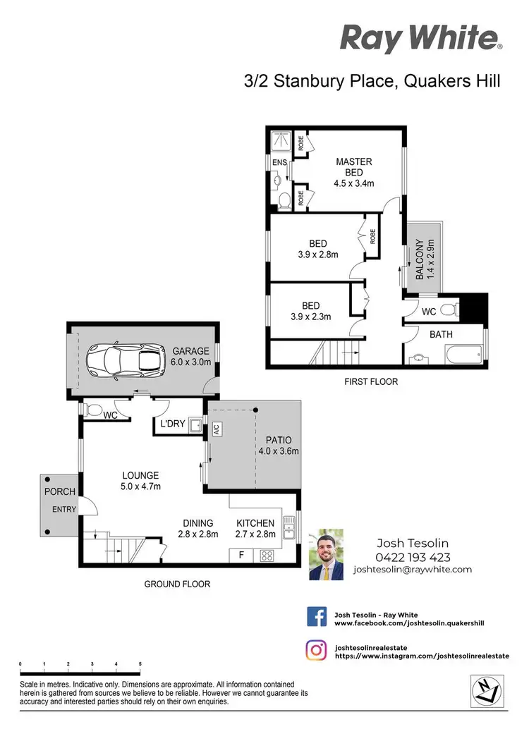 Floorplan of Homely townhouse listing, 3/2 Stanbury Place, Quakers Hill NSW 2763