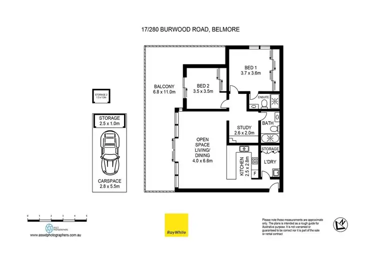 Floorplan of Homely apartment listing, 17/280-284 Burwood Road, Belmore NSW 2192