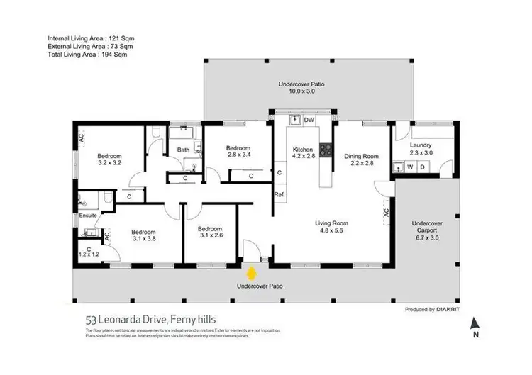 Floorplan of Homely house listing, 53 Leonarda Drive, Ferny Hills QLD 4055