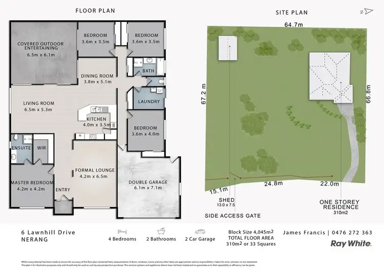 Floorplan of Homely house listing, 6 Lawnhill Drive, Nerang QLD 4211