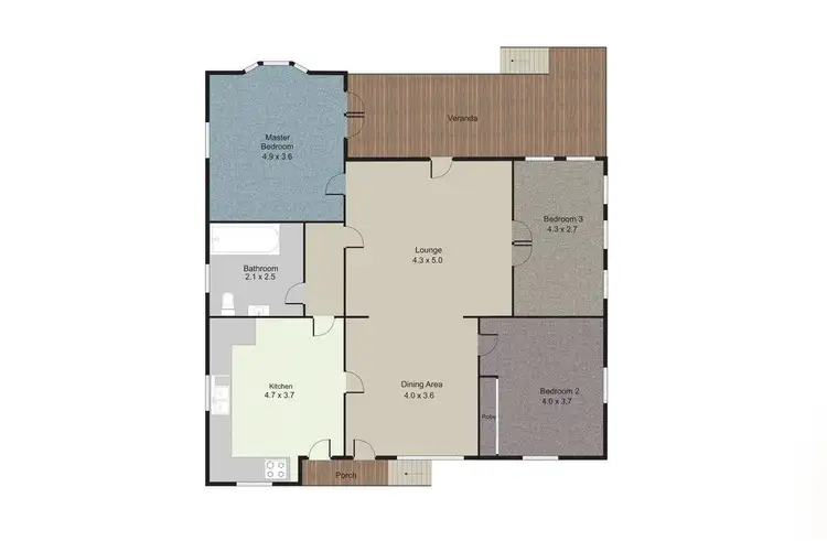 Floorplan of Homely house listing, 687 Elliott Heads Road, Windermere QLD 4670