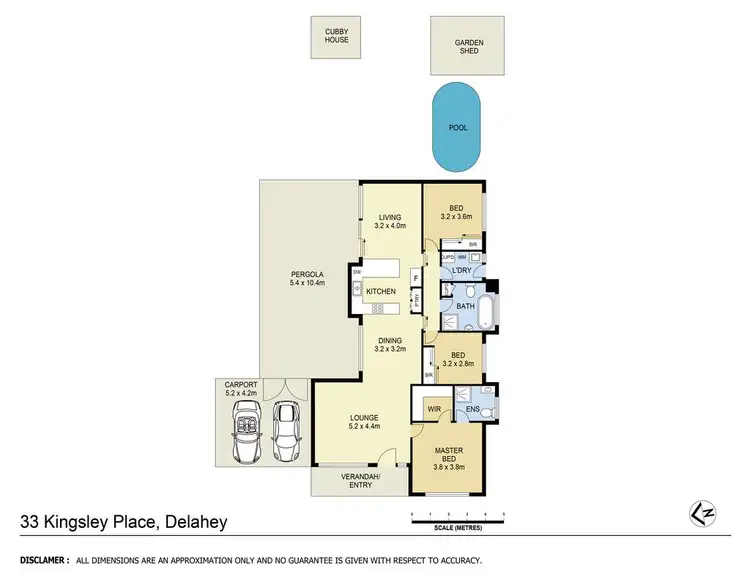 Floorplan of Homely house listing, 33 Kingsley Place, Delahey VIC 3037