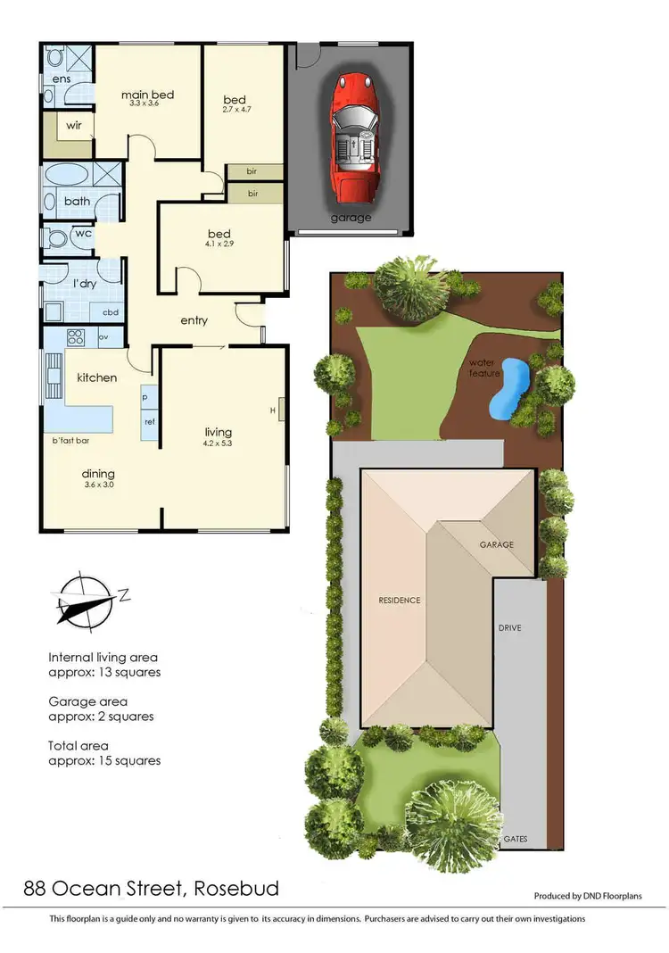 Floorplan of Homely house listing, 88 Ocean Street, Rosebud VIC 3939