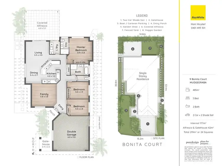 Floorplan of Homely house listing, 9 Bonita Court, Mudgeeraba QLD 4213