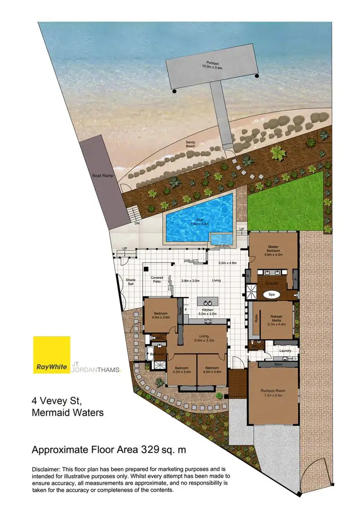 Floorplan of Homely house listing, 4 Vevey Street, Mermaid Waters QLD 4218