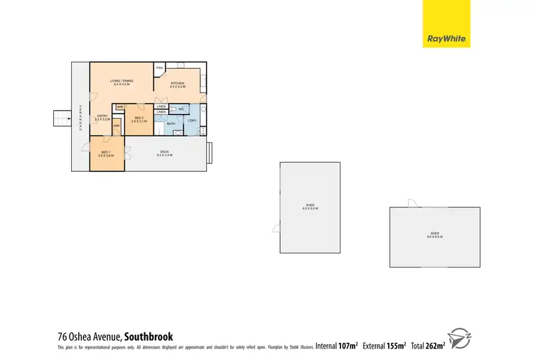 Floorplan of Homely house listing, 76-78 O'Shea Avenue, Southbrook QLD 4363