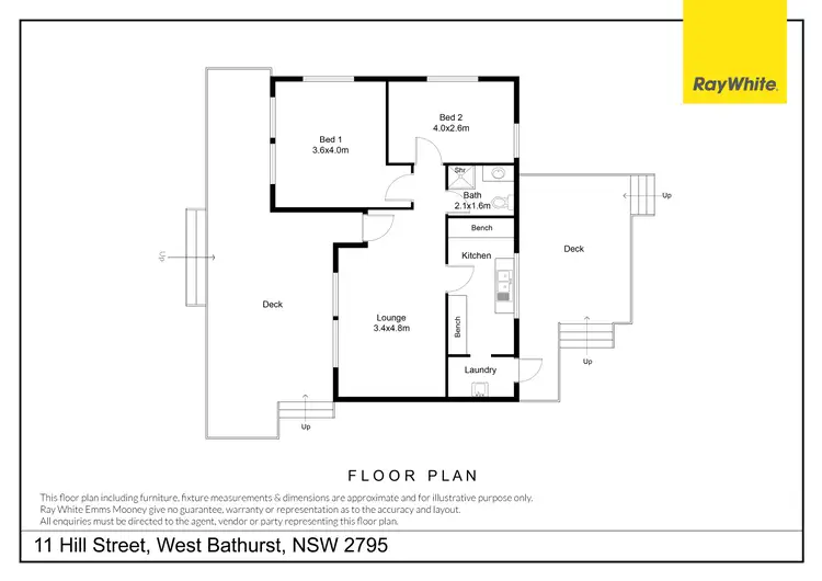 Floorplan of Homely house listing, 11 Hill Street, West Bathurst NSW 2795