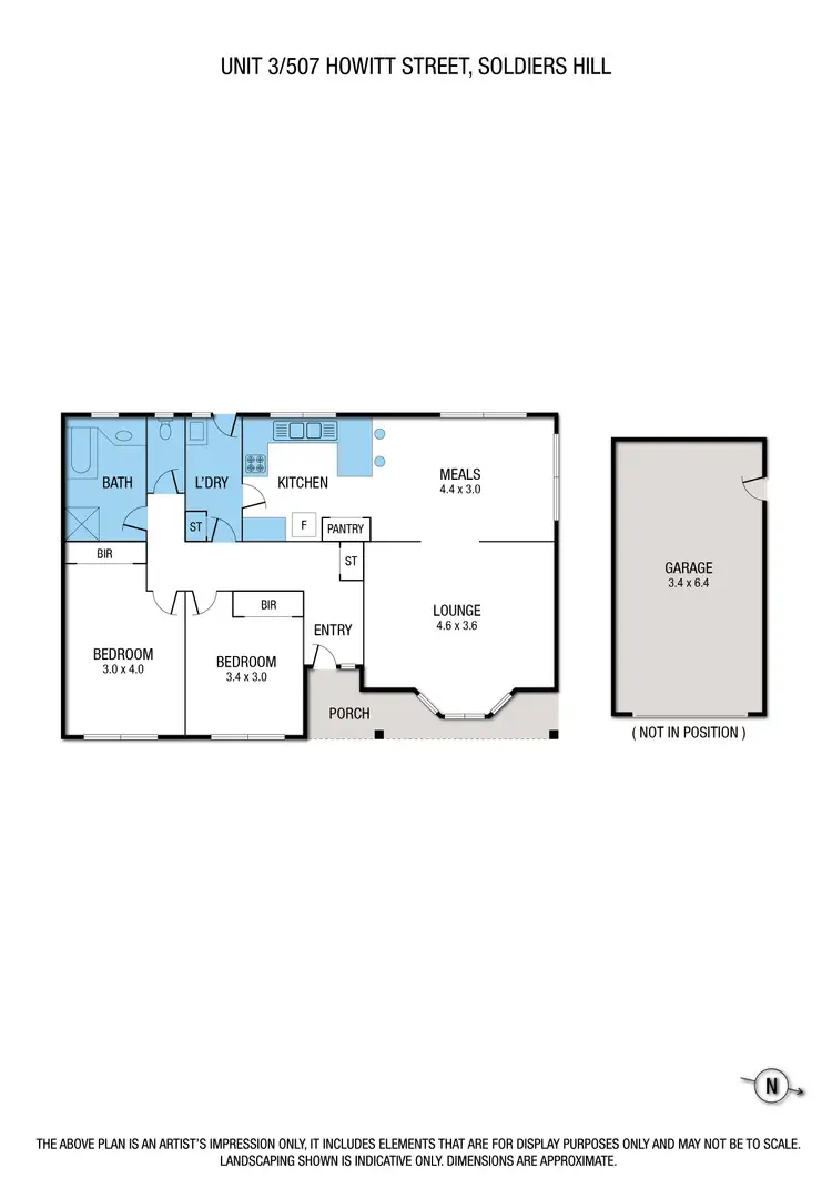 Floorplan of Homely unit listing, 3/507 Howitt Street, Soldiers Hill VIC 3350
