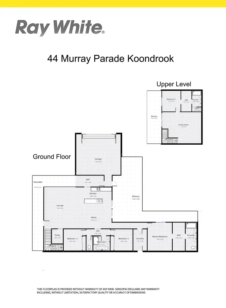 Floorplan of Homely house listing, 44 Murray Parade, Koondrook VIC 3580
