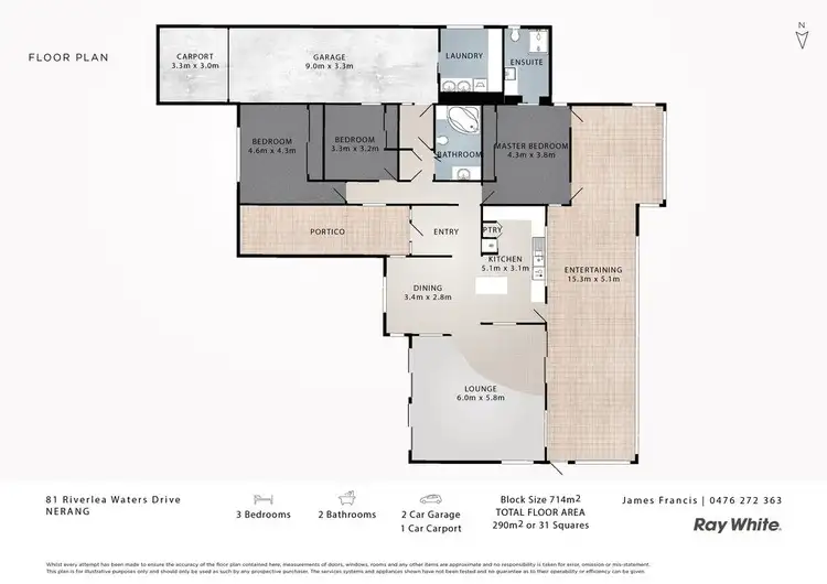 Floorplan of Homely house listing, 81 Riverlea Waters Drive, Nerang QLD 4211