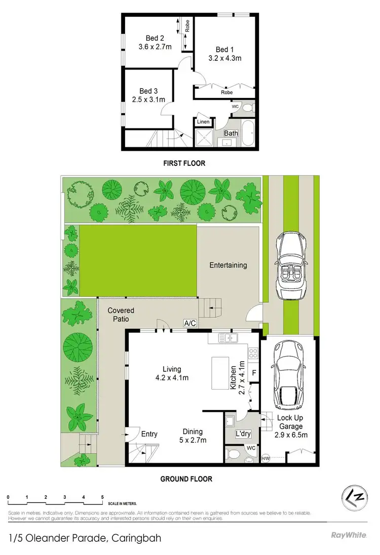 Floorplan of Homely townhouse listing, 1/5 Oleander Parade, Caringbah NSW 2229