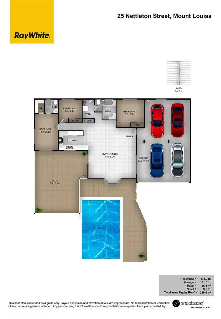Floorplan of Homely house listing, 25 Nettleton Street, Mount Louisa QLD 4814