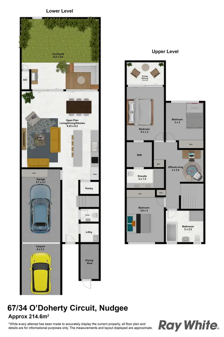Floorplan of Homely townhouse listing, 67/34 Odoherty Circuit, Nudgee QLD 4014