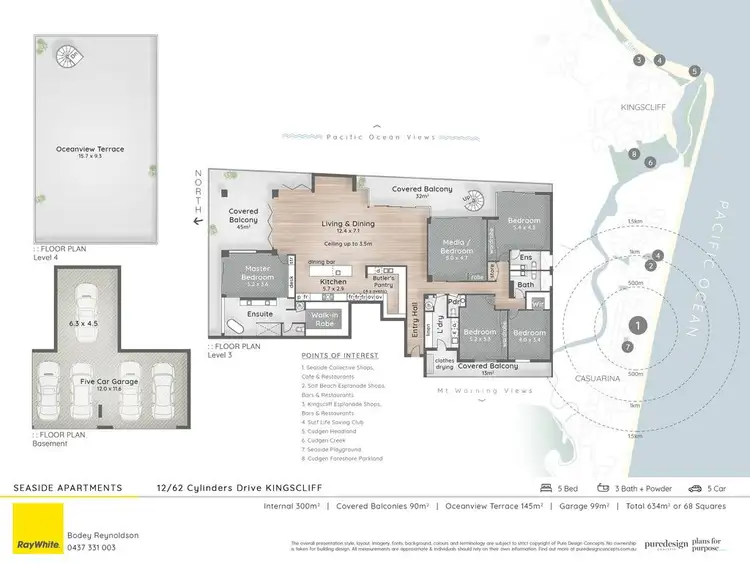 Floorplan of Homely apartment listing, 12/62 Cylinders Drive, Kingscliff NSW 2487