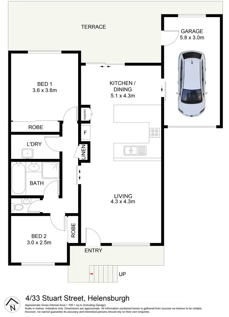Floorplan of Homely villa listing, 4/33 Stuart Street, Helensburgh NSW 2508