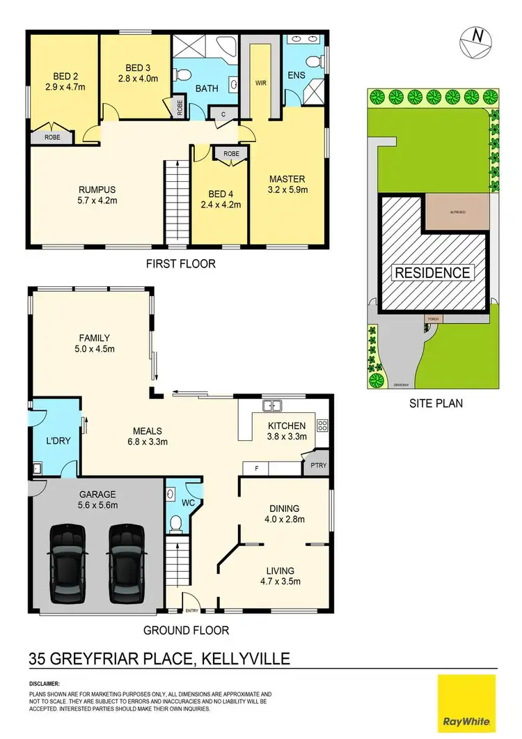 Floorplan of Homely house listing, 35 Greyfriar Place, Kellyville NSW 2155