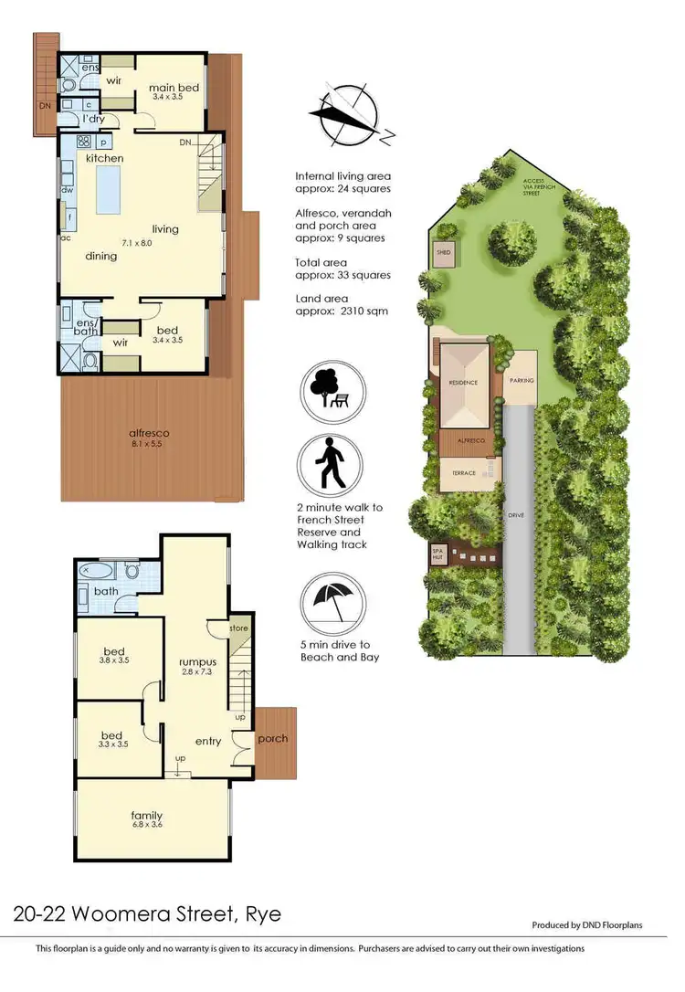 Floorplan of Homely house listing, 20-22 Woomera Street, Rye VIC 3941