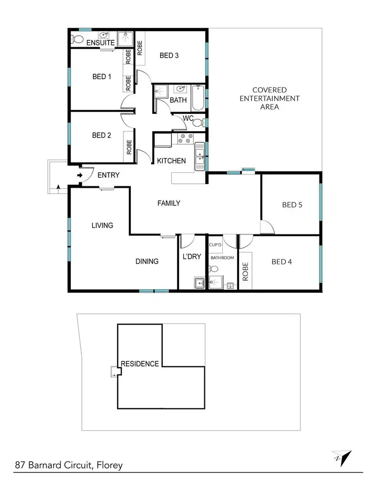 Floorplan of Homely house listing, 87 Barnard Circuit, Florey ACT 2615