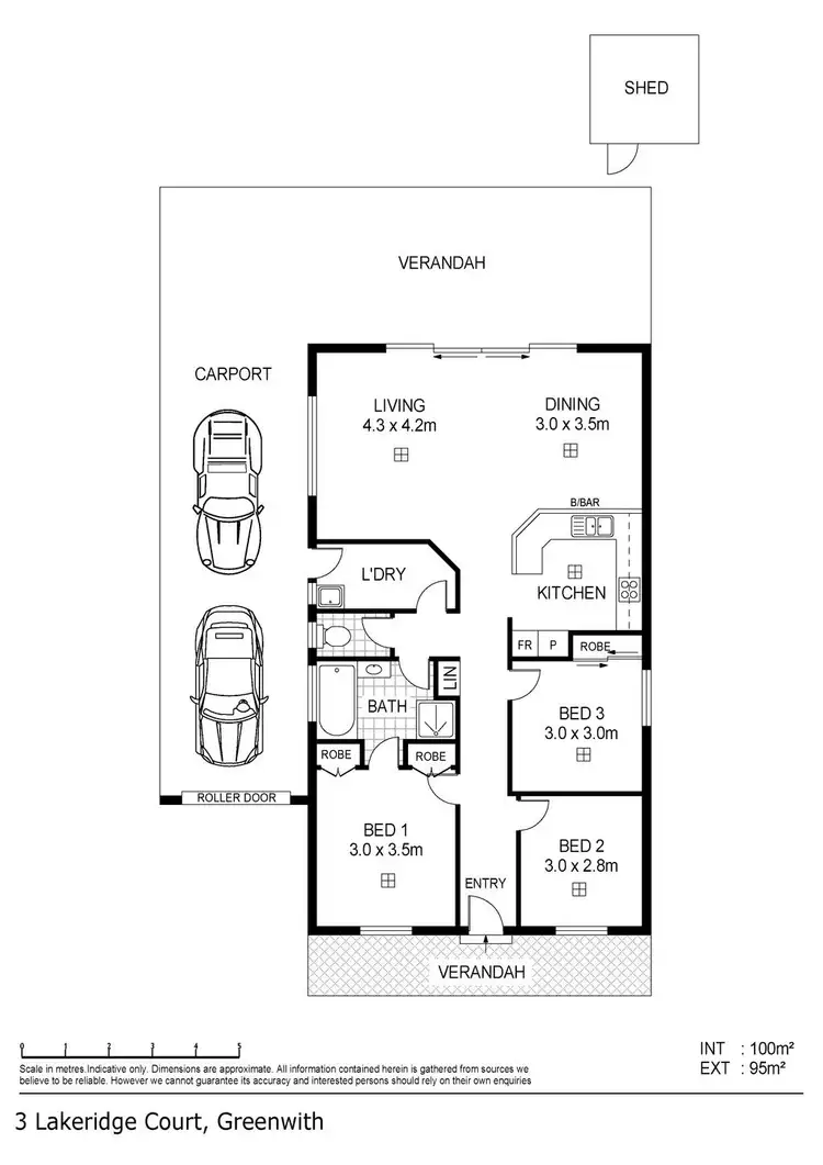 Floorplan of Homely house listing, 3 Lakeridge Court, Greenwith SA 5125
