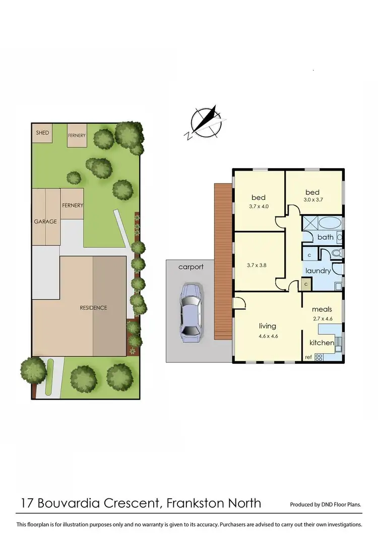 Floorplan of Homely house listing, 17 Bouvardia Crescent, Frankston North VIC 3200