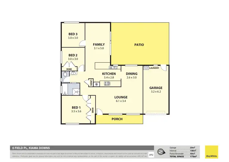 Floorplan of Homely house listing, 6 Field Place, Kiama Downs NSW 2533