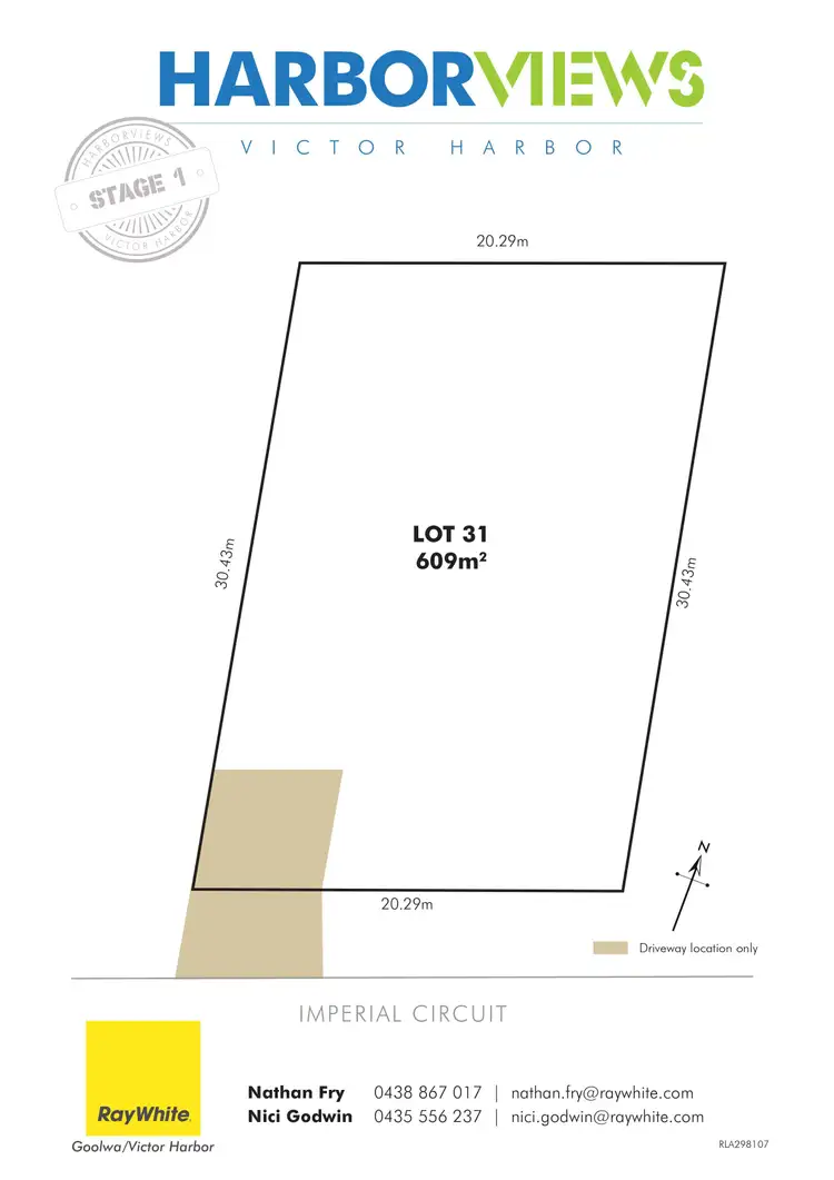 Floorplan of Homely land listing, Lot 31 Imperial Circuit, Victor Harbor SA 5211