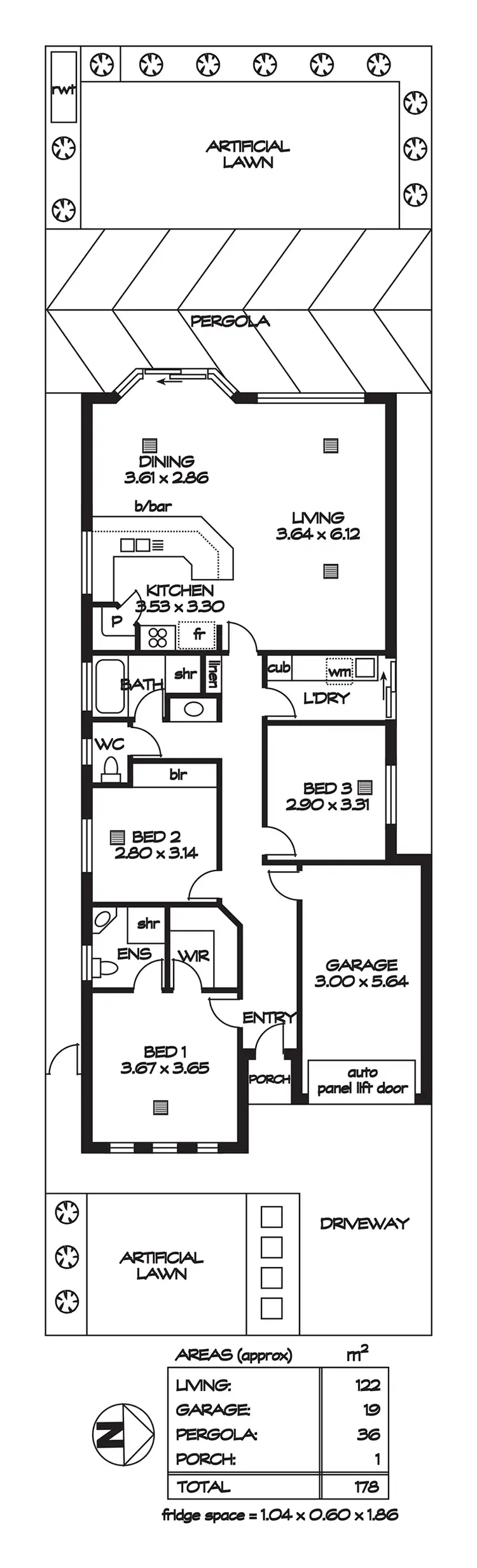 Floorplan of Homely unit listing, 9/18-20 Kennedy Street, St Agnes SA 5097