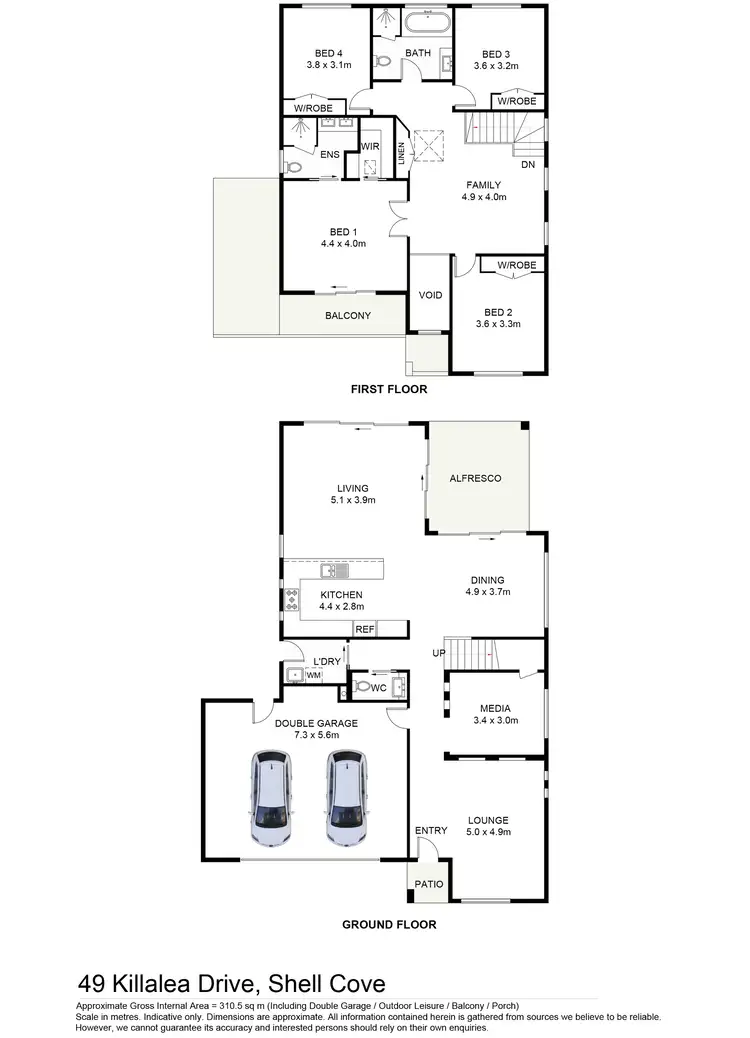Floorplan of Homely house listing, 49 Killalea Drive, Shell Cove NSW 2529