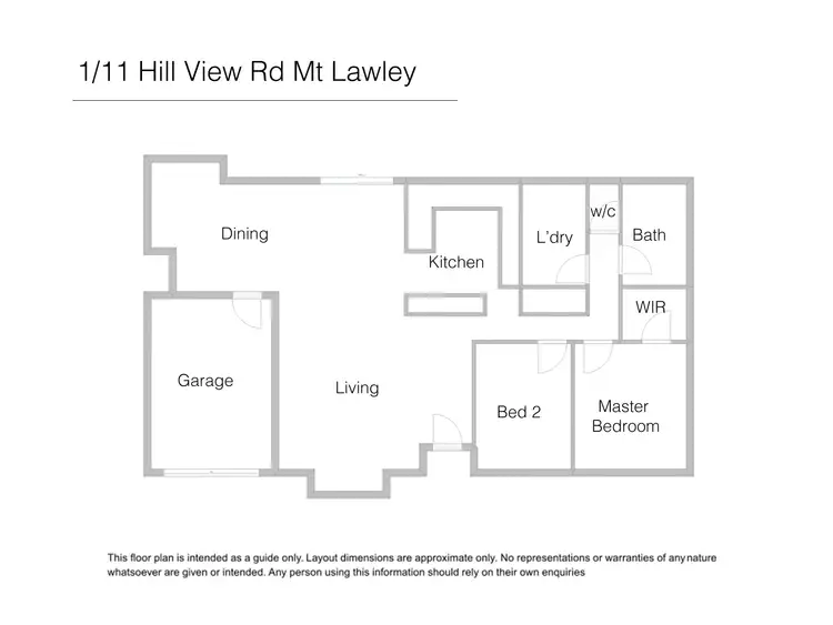 Floorplan of Homely semi-detached listing, 1/11 Hill View Road, Mount Lawley WA 6050