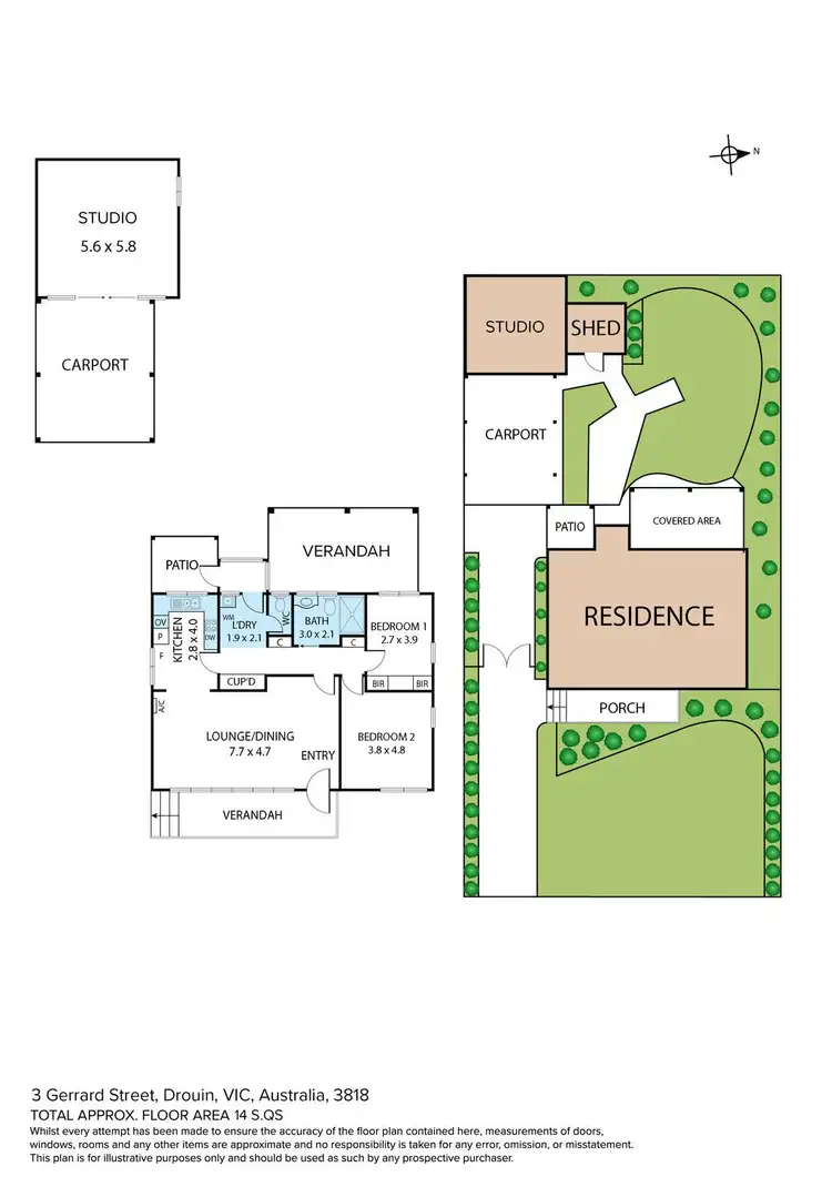 Floorplan of Homely house listing, 3 Gerrard Street, Drouin VIC 3818