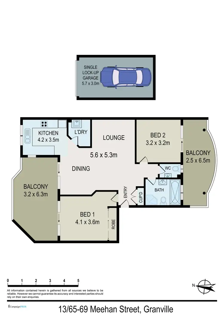 Floorplan of Homely unit listing, 13/65-69 Meehan Street, Granville NSW 2142