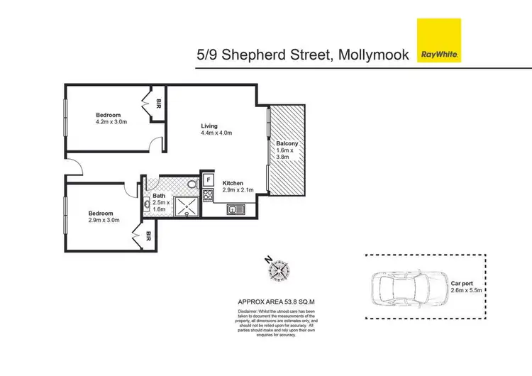 Floorplan of Homely unit listing, 5/9 Shepherd Street, Mollymook NSW 2539
