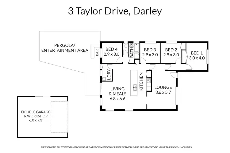 Floorplan of Homely house listing, 3 Taylor Drive, Darley VIC 3340