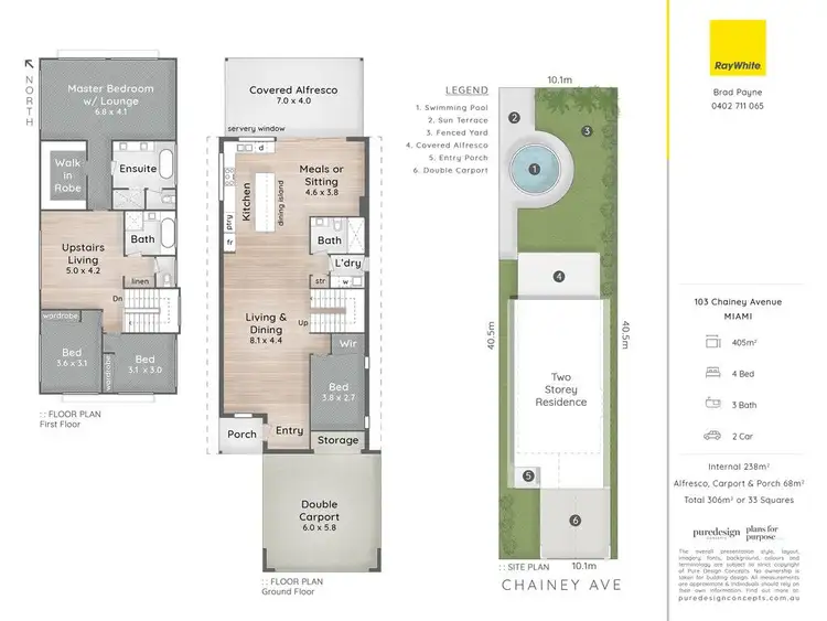 Floorplan of Homely house listing, 103 Chainey Avenue, Miami QLD 4220
