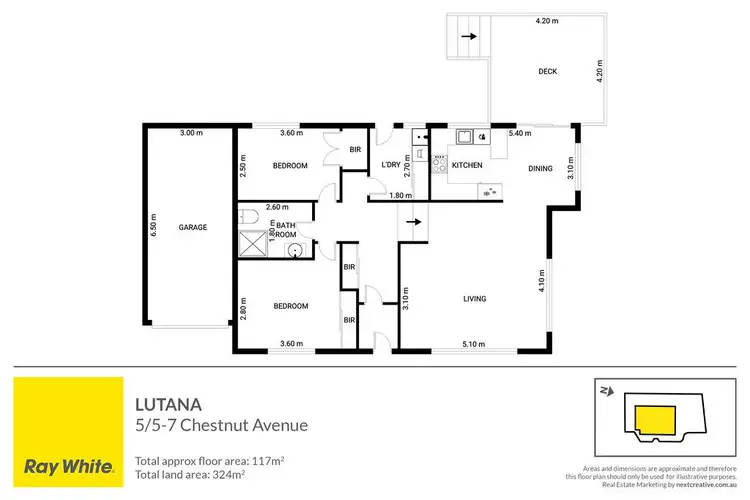 Floorplan of Homely house listing, 5/5-7 Chestnut Avenue, Lutana TAS 7009