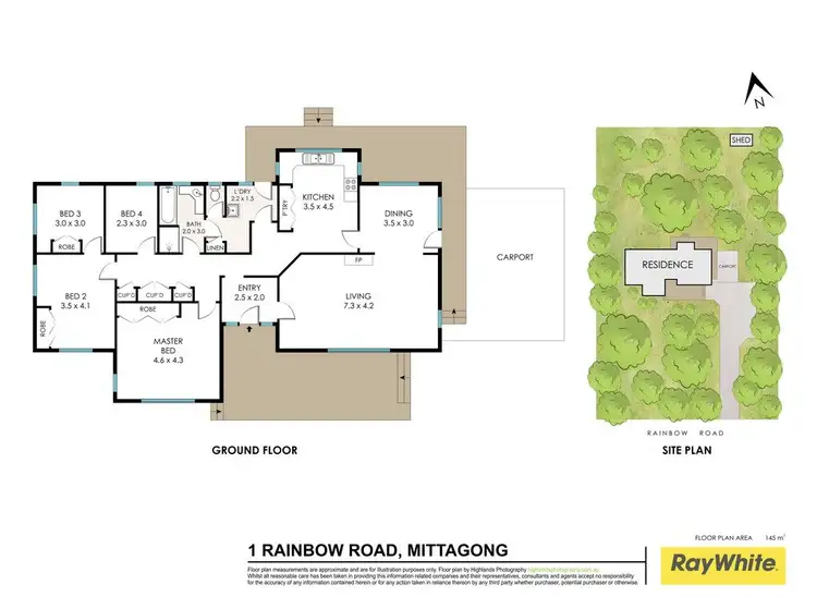 Floorplan of Homely house listing, 1 Rainbow Road, Mittagong NSW 2575