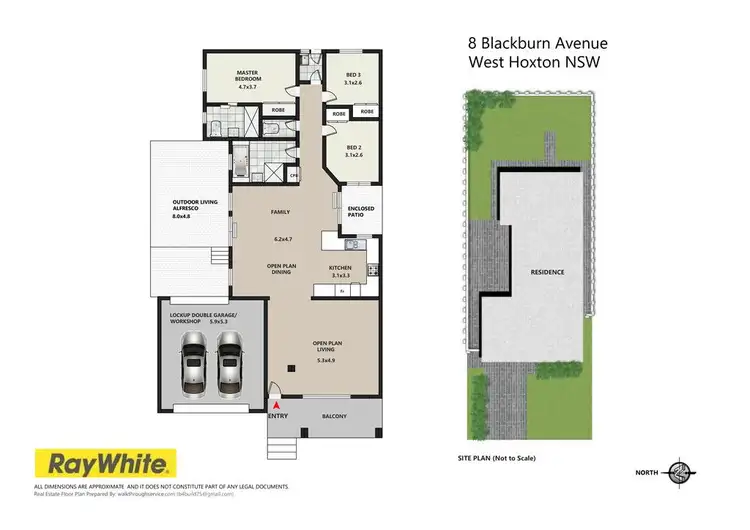 Floorplan of Homely house listing, 8 Blackburn Avenue, West Hoxton NSW 2171