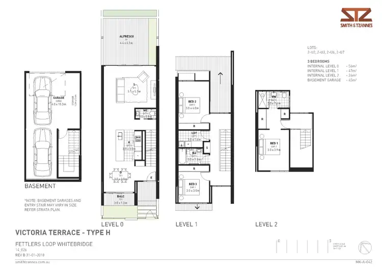 Floorplan of Homely townhouse listing, 2-6/18 Fettlers Loop, Whitebridge NSW 2290