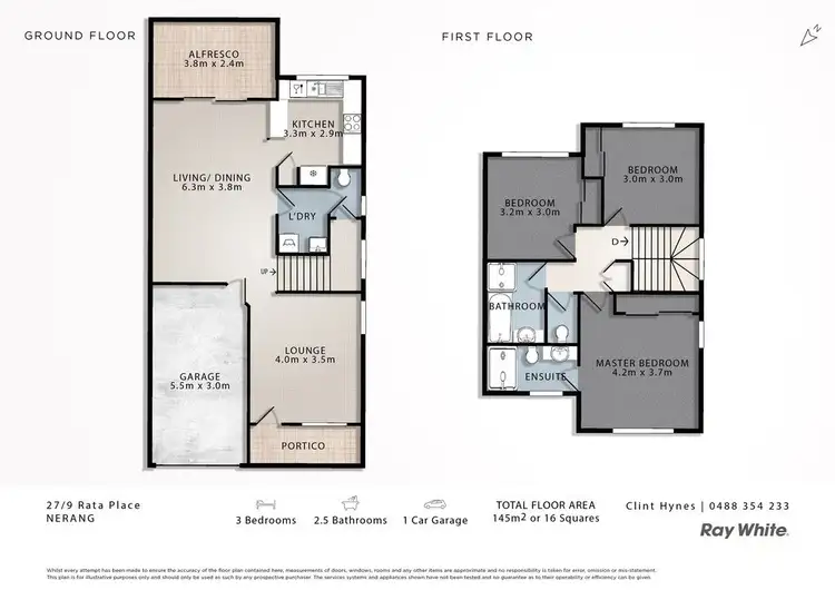 Floorplan of Homely townhouse listing, 27/9 Rata Place, Nerang QLD 4211