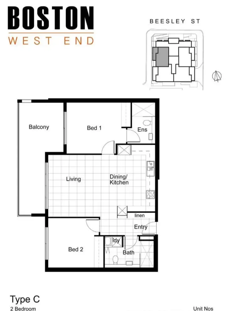 Floorplan of Homely apartment listing, 626/16 Beesley Street, West End QLD 4101