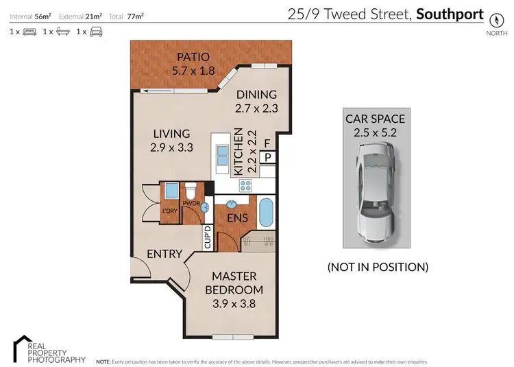 Floorplan of Homely unit listing, 25/9 Tweed Street, Southport QLD 4215