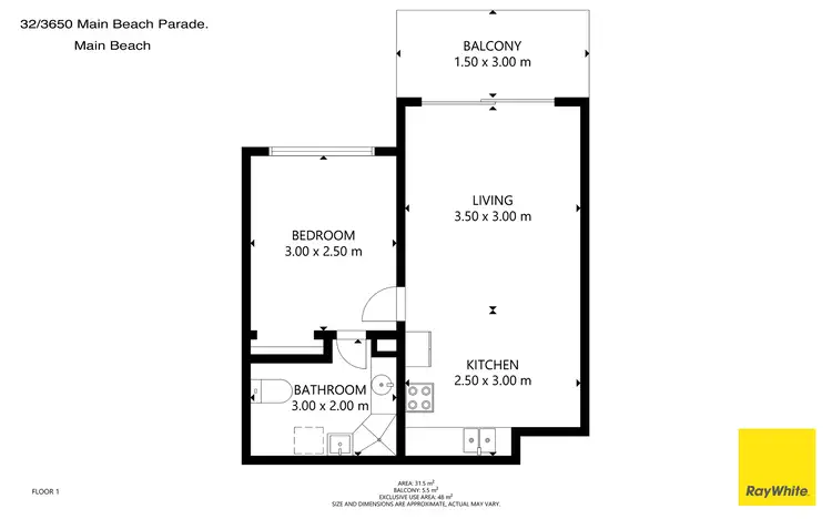 Floorplan of Homely apartment listing, 32/3650 Main Beach Parade, Main Beach QLD 4217