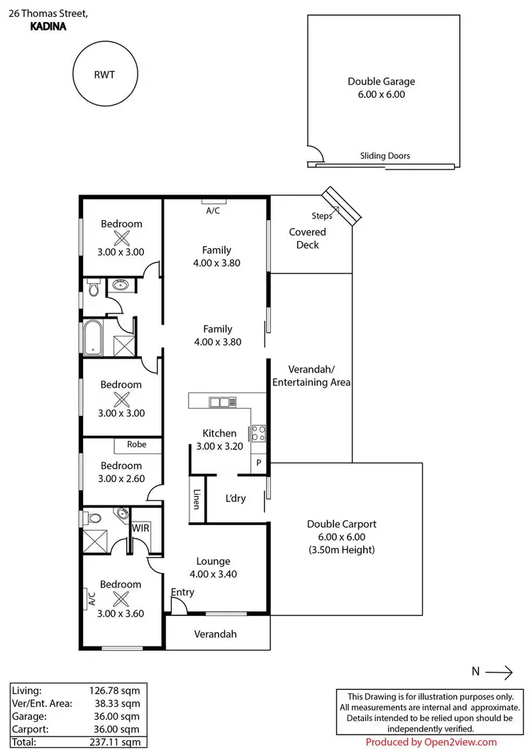 Floorplan of Homely house listing, 26 Thomas Street, New Town SA 5554