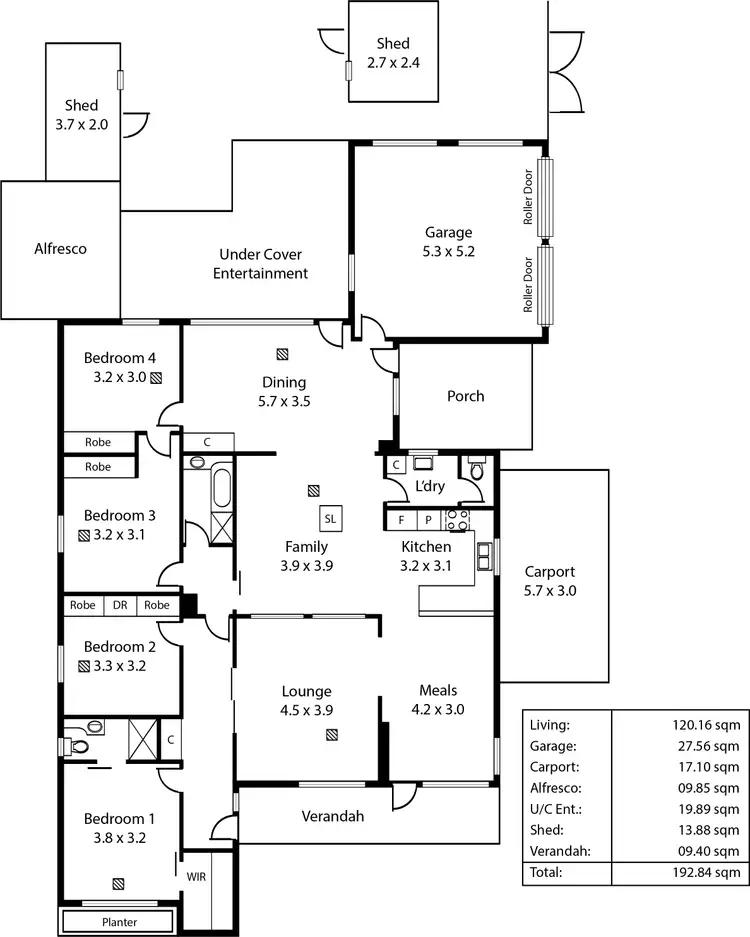 Floorplan of Homely house listing, 42 Shelley Avenue, Fulham Gardens SA 5024