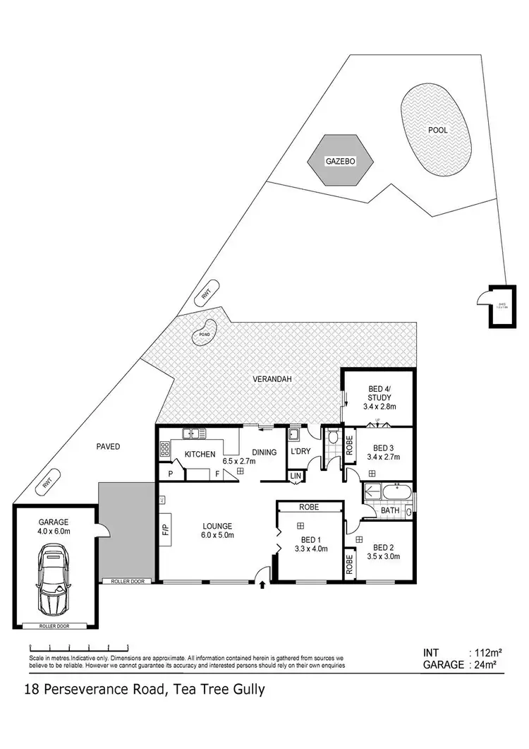 Floorplan of Homely house listing, 18 Perseverance Road, Tea Tree Gully SA 5091
