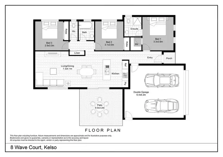 Floorplan of Homely house listing, 8 Wave Court, Kelso QLD 4815