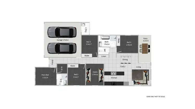 Floorplan of Homely house listing, 7 Vince Elmore Way, Redbank Plains QLD 4301