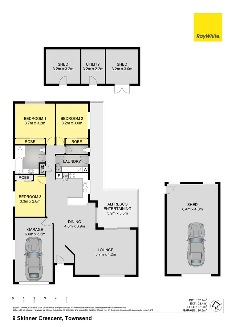 Floorplan of Homely house listing, 9 Skinner Crescent, Townsend NSW 2463