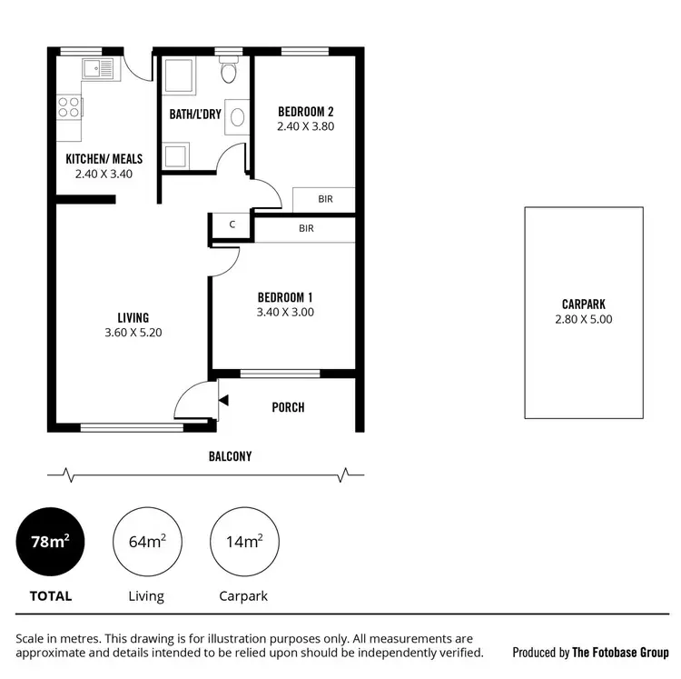 Floorplan of Homely unit listing, 13/116 Lipsett Terrace, Brooklyn Park SA 5032