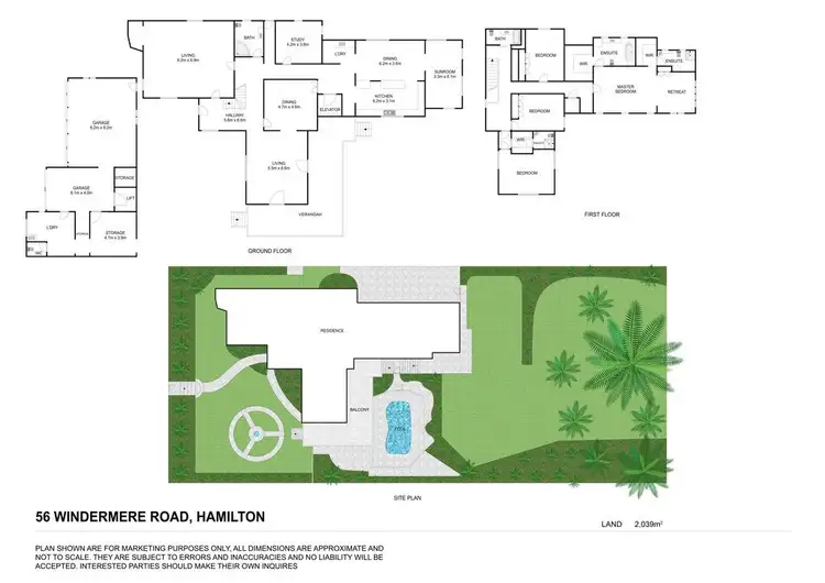 Floorplan of Homely house listing, 56 Windermere Road, Hamilton QLD 4007